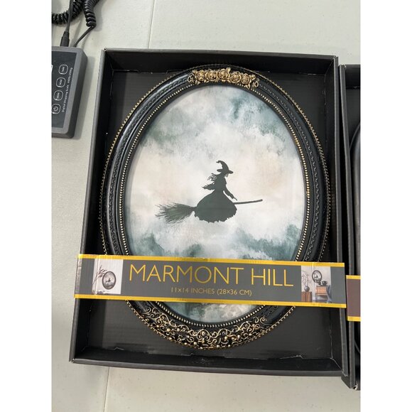 Marmont Hill Halloween Art TikTok Viral 11x14 Set Of 3 Frame Witch Skull Alchemy - Picture 3 of 6